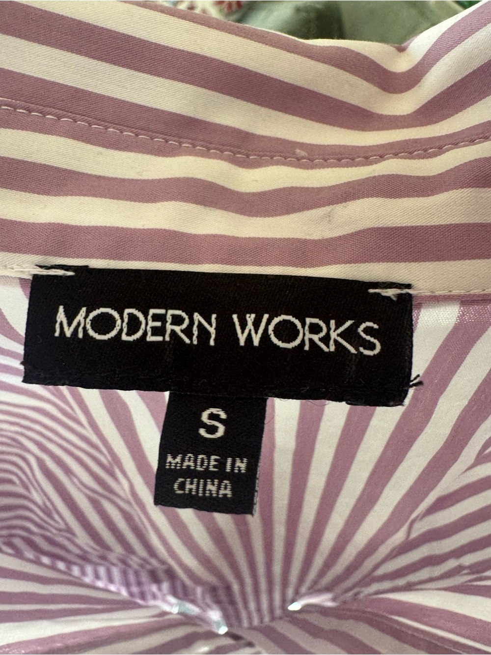 Modern Works Striped Button Up - Picture 5 of 5